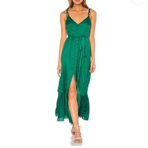 Tularosa Villa Dress in Kelly Green